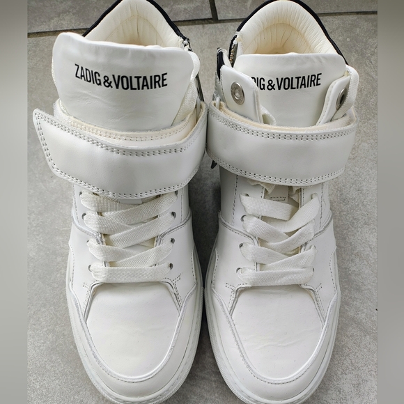 ZADIG & VOLTAIRE White High-Top Sneakers - Picture 3 of 10
